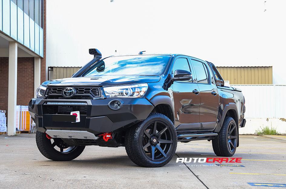 FORD RANGER AVALANCHE MATTE BLACK FRONT MILLED